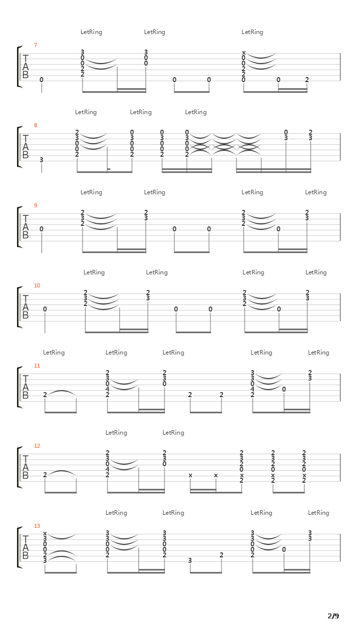 Alibis吉他谱