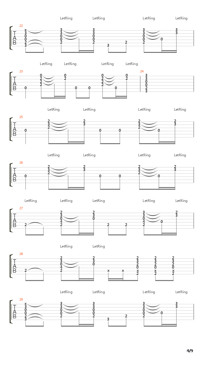 Alibis吉他谱