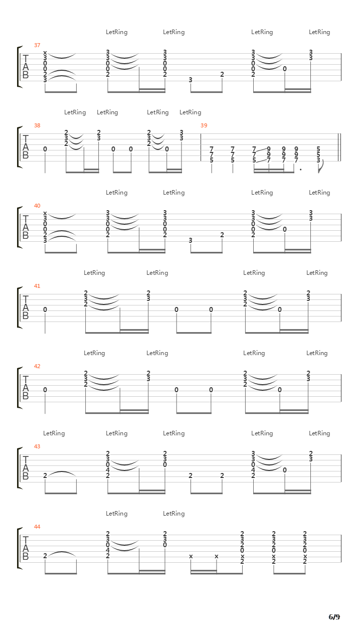 Alibis吉他谱