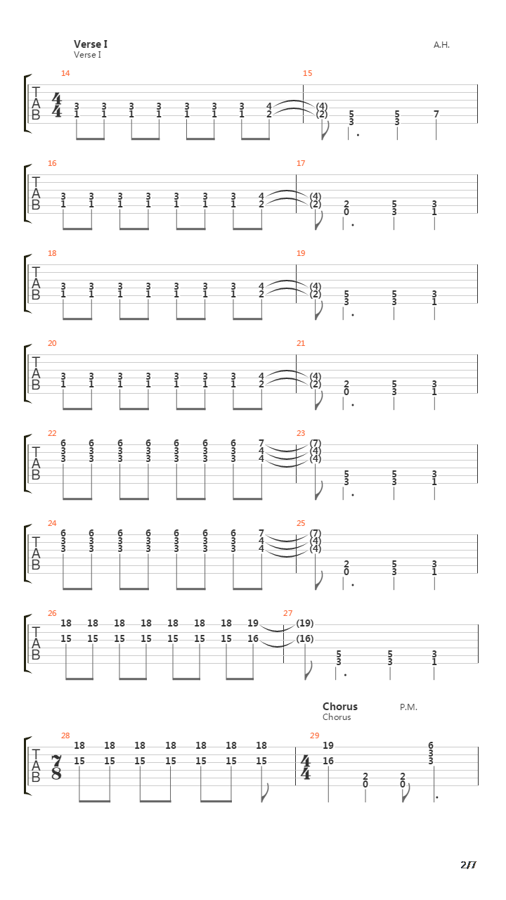 March Of The Fire Ants吉他谱