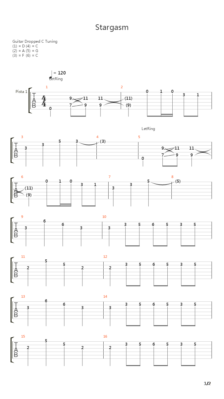 Stargasm吉他谱