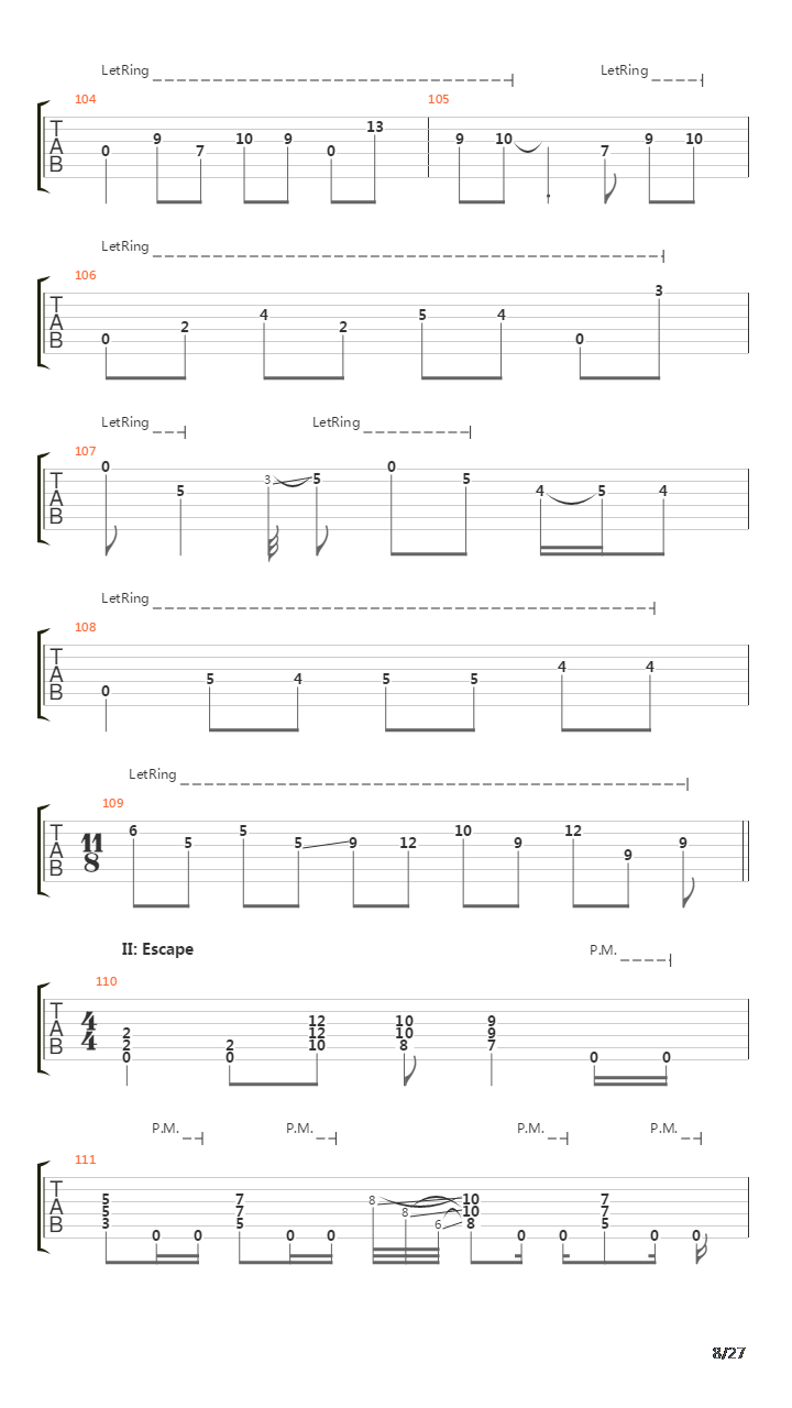 The Czar吉他谱