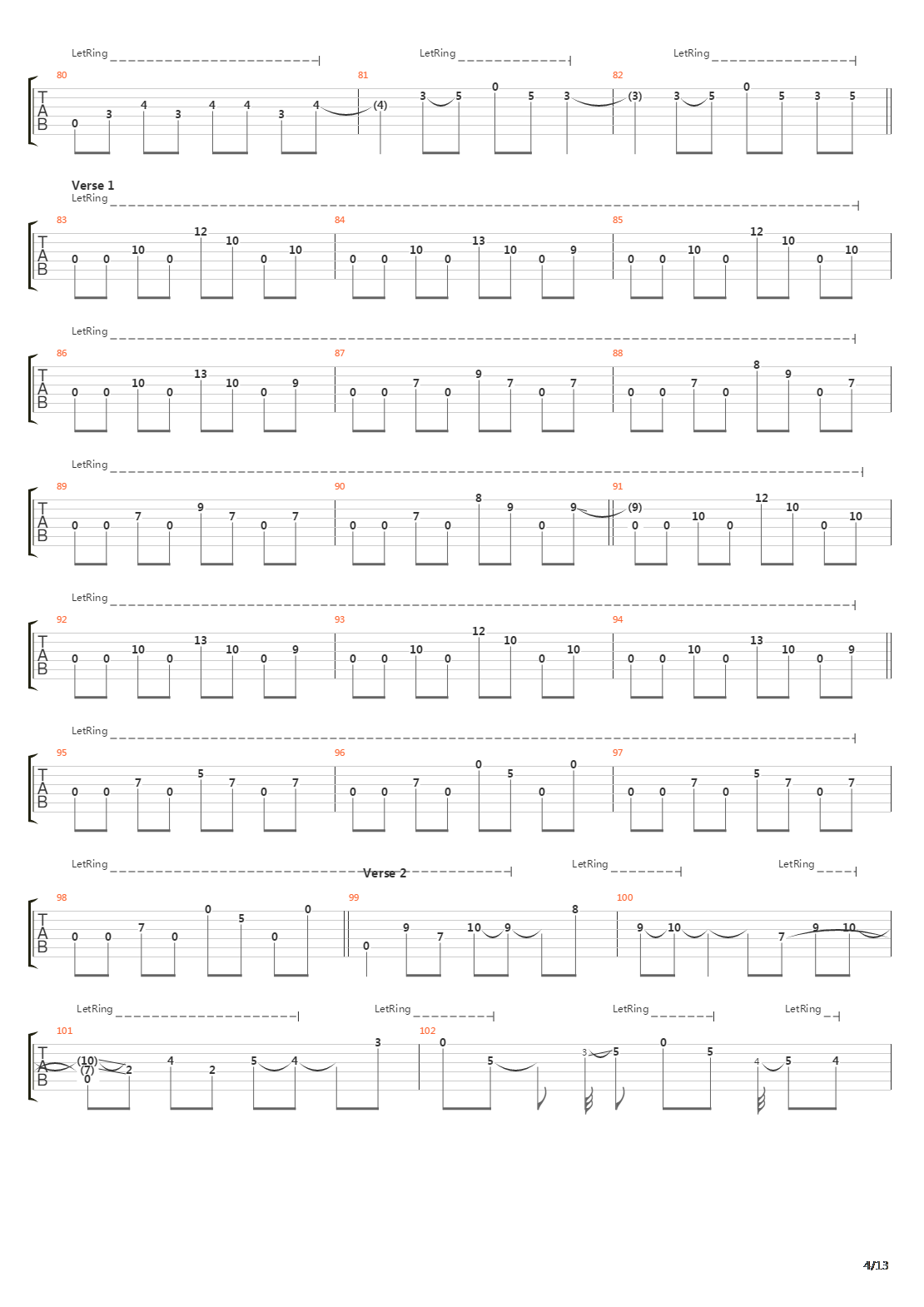 The Czar吉他谱