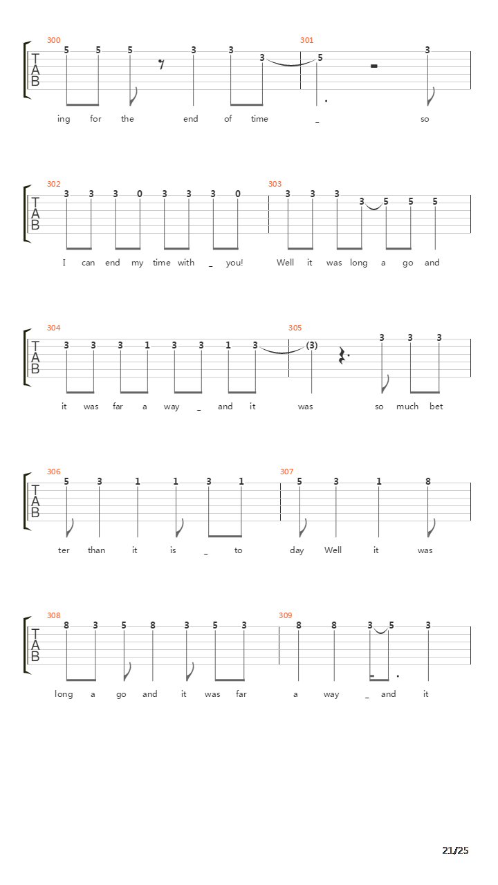 Paradise By The Dashboard Light吉他谱