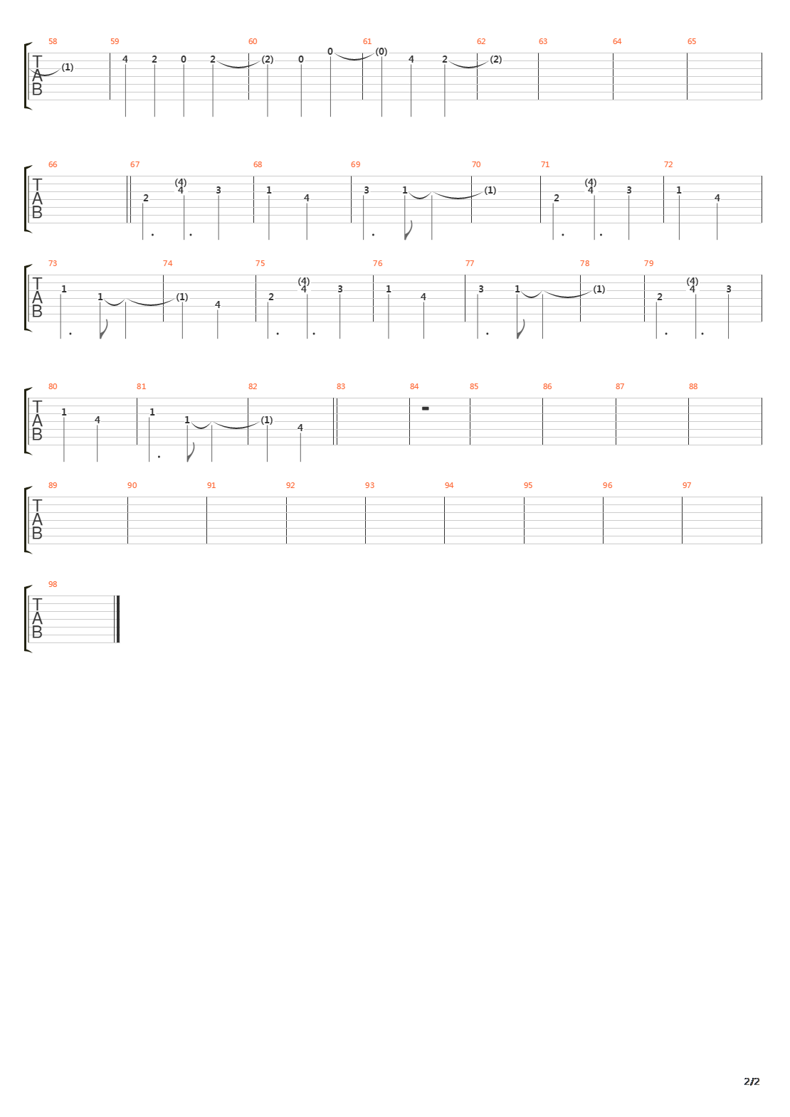 The Burden Interlude吉他谱