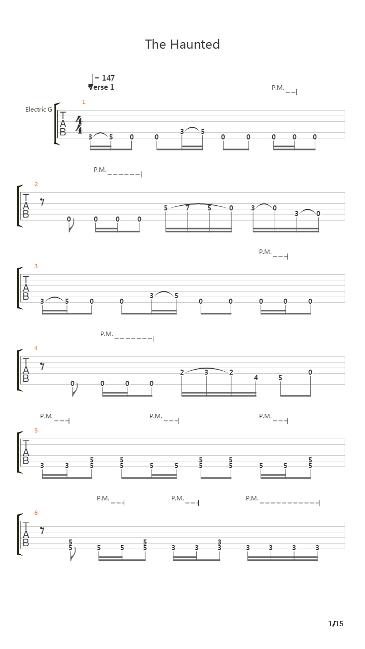 The Haunted吉他谱