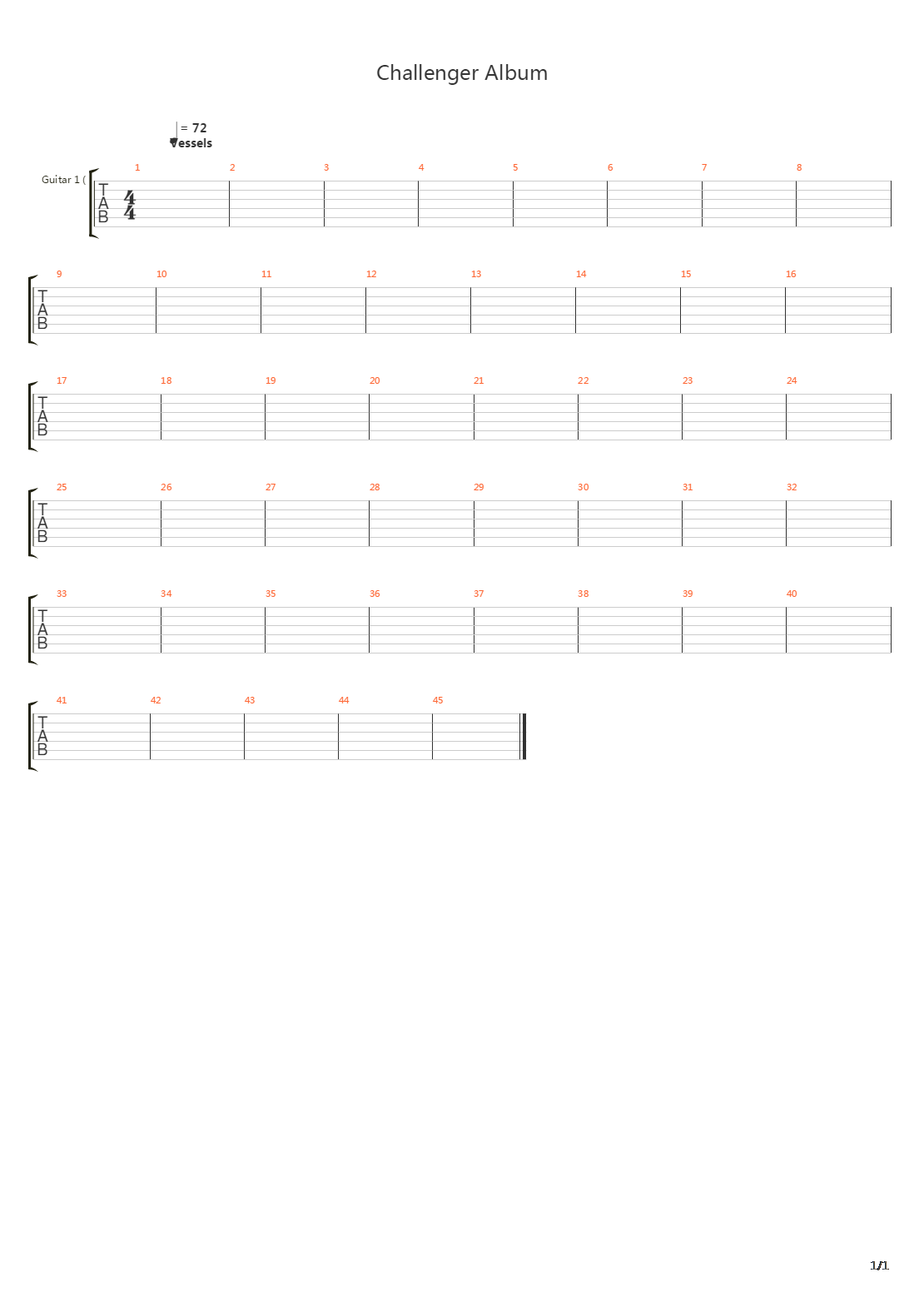 Vessels吉他谱