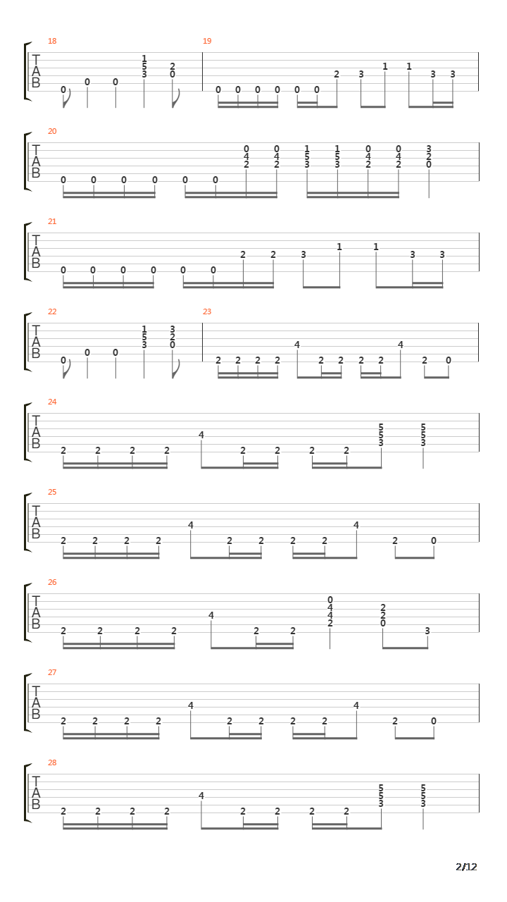 Egypt吉他谱