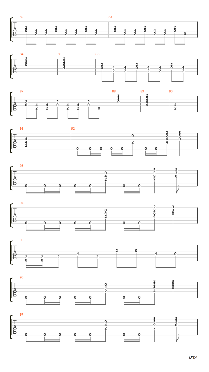 Egypt吉他谱