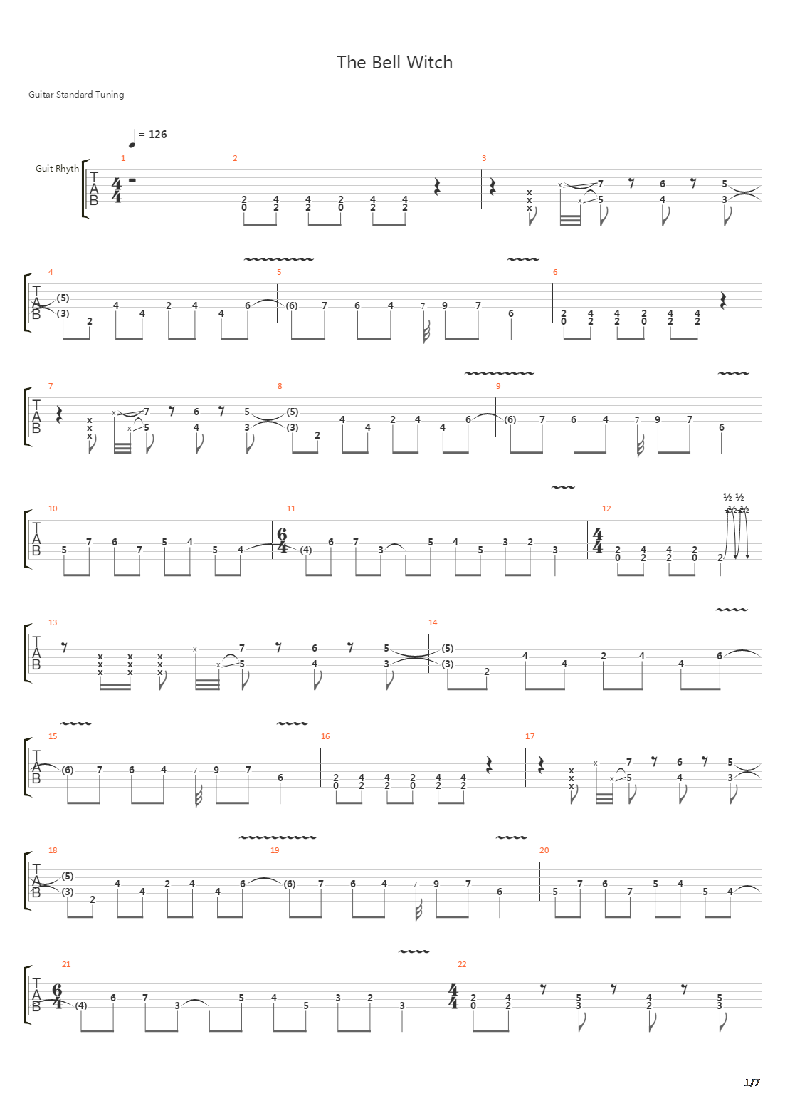 The Bell Witch吉他谱
