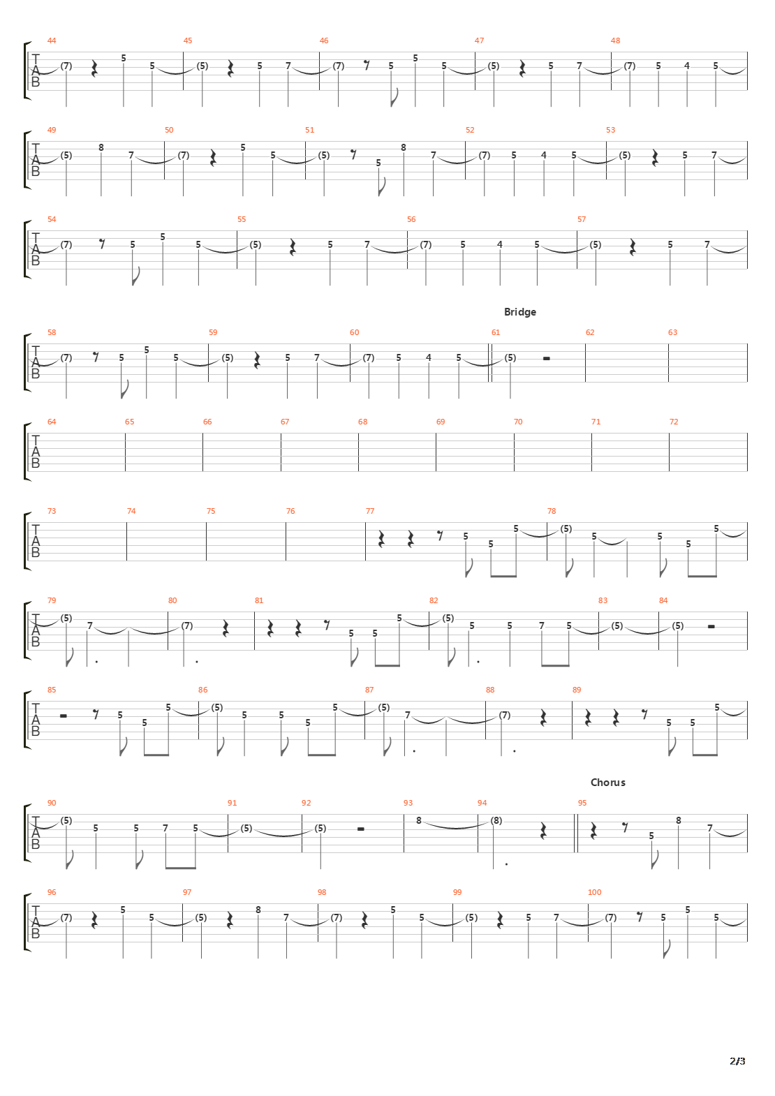 2000 Miles吉他谱