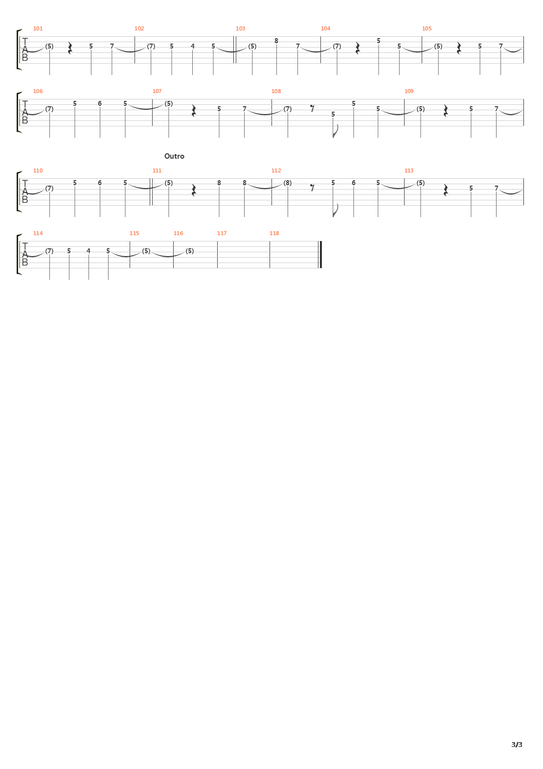 2000 Miles吉他谱