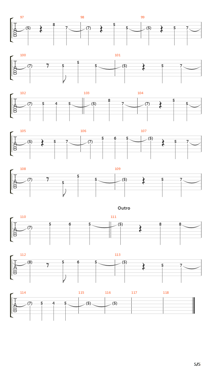 2000 Miles吉他谱