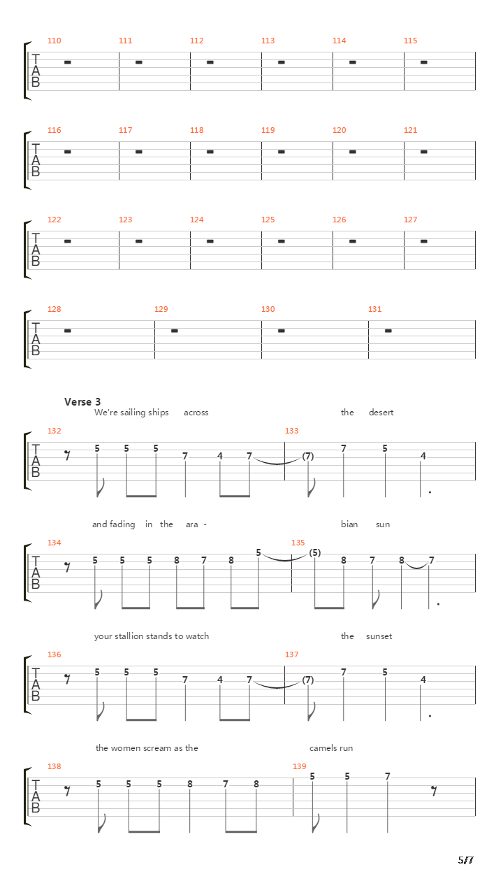 Desert Song吉他谱