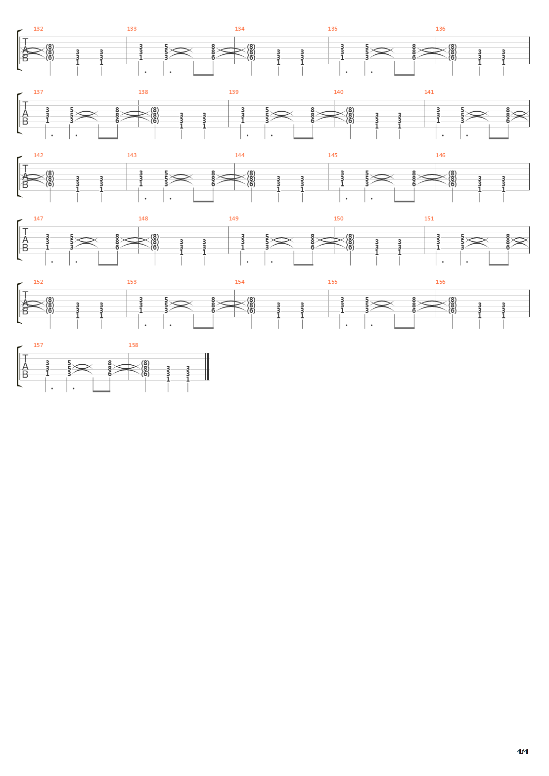 On And On吉他谱