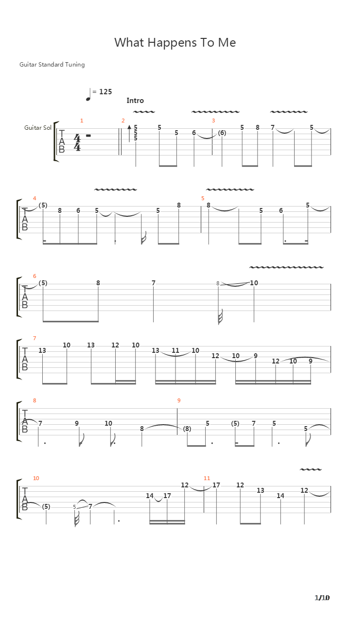 What Happens To Me吉他谱
