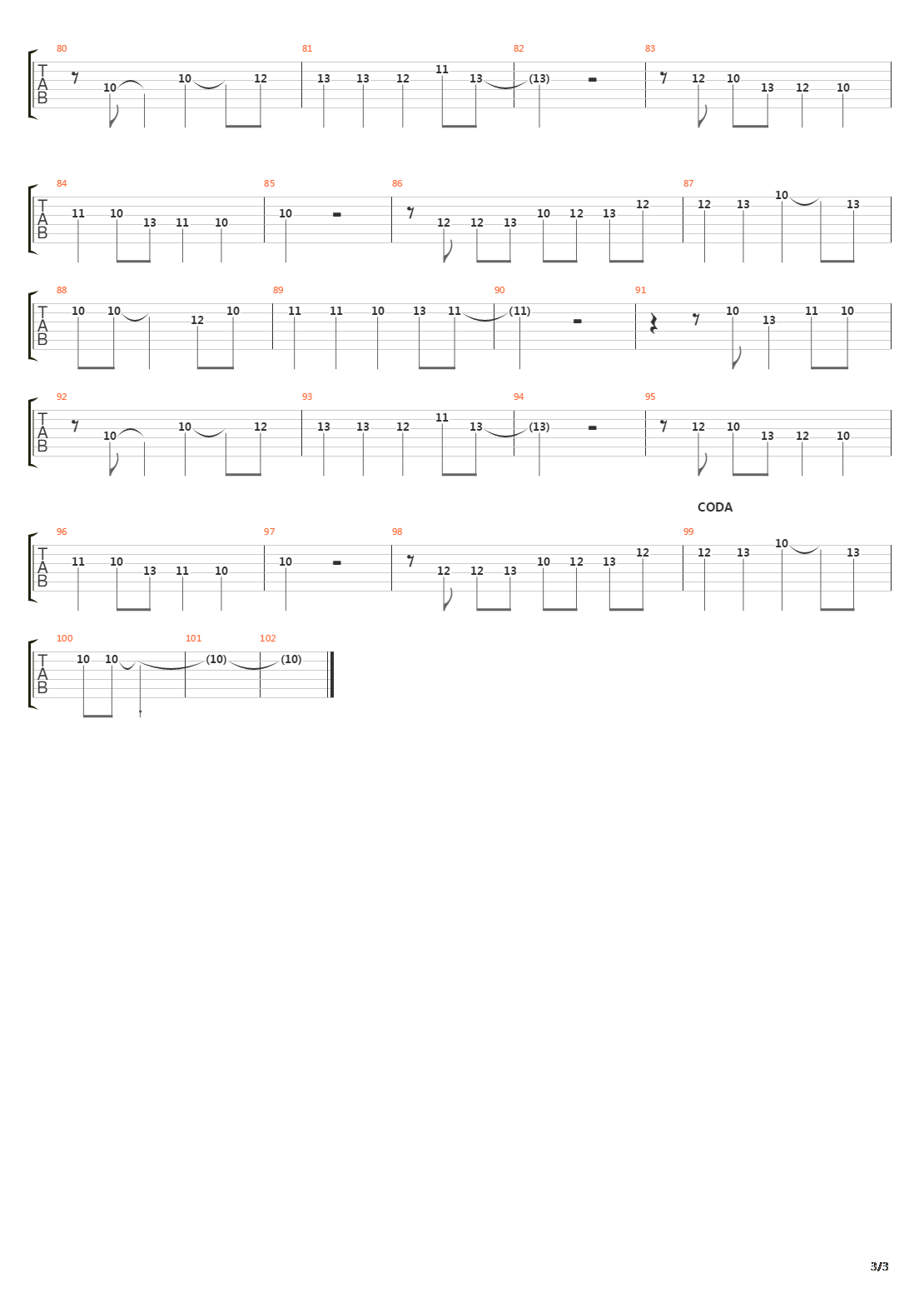 Solar吉他谱