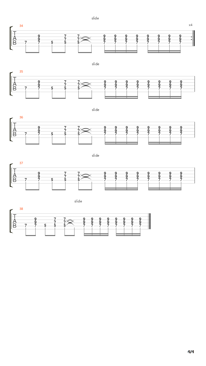 Brick Windows吉他谱