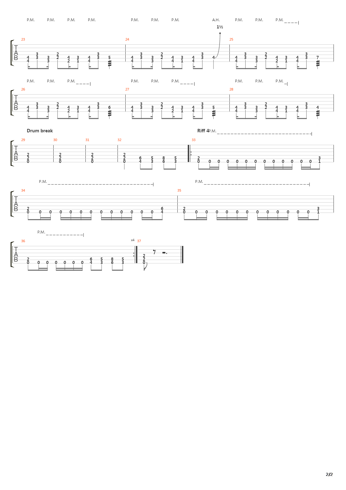 Pulling Out The Nails吉他谱