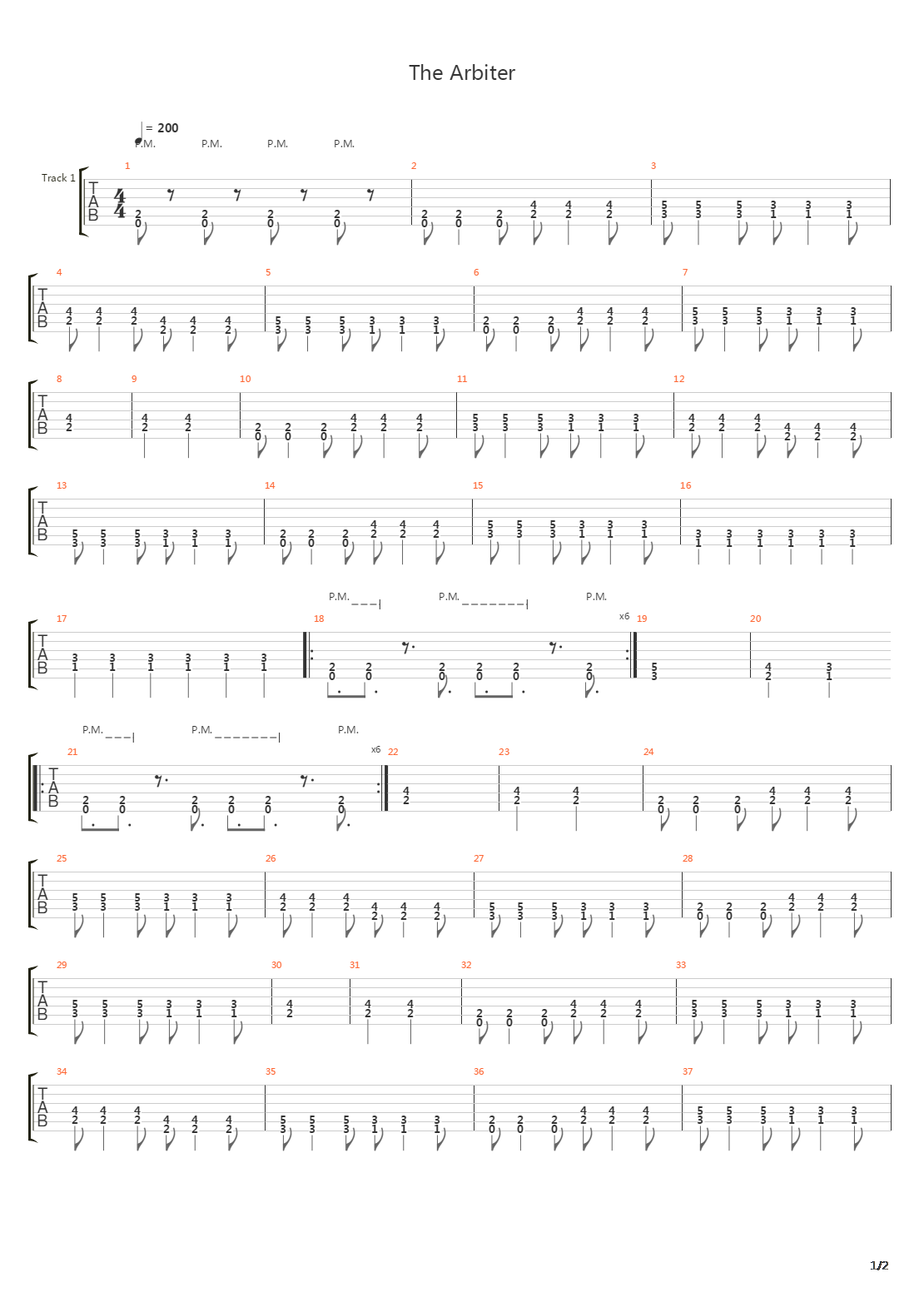 The Arbiter吉他谱