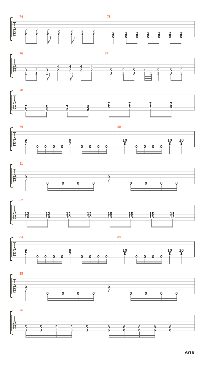 The Spectator吉他谱