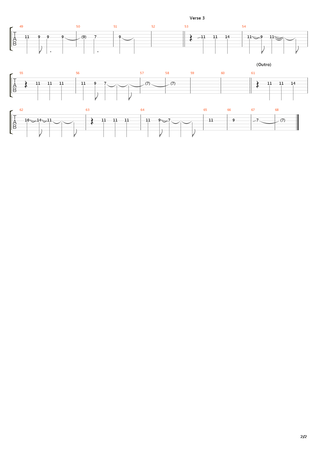 Hybrid Moments吉他谱