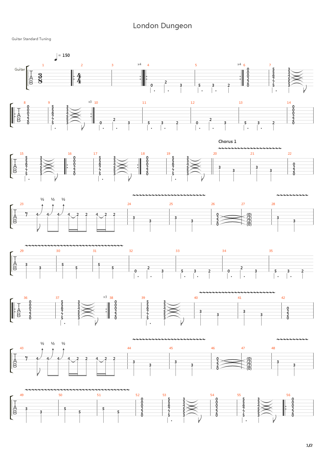 London Dungeon吉他谱