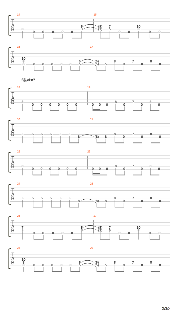 Haudan Takaa吉他谱