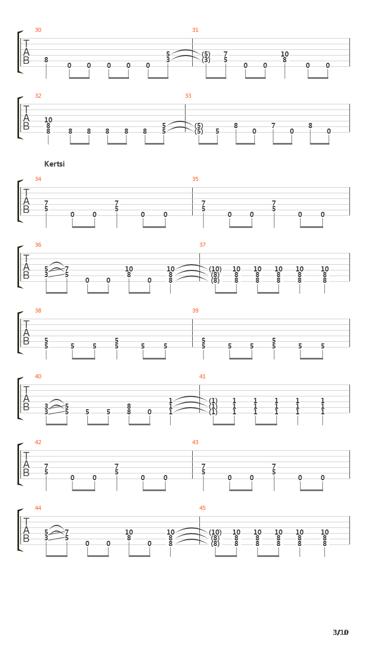 Haudan Takaa吉他谱