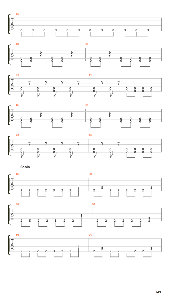 Hiljaisuuden Julistaja吉他谱