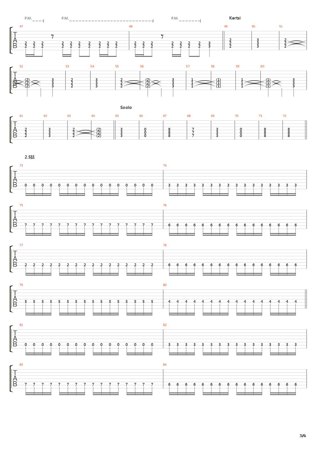 Nujerra Ihminen吉他谱