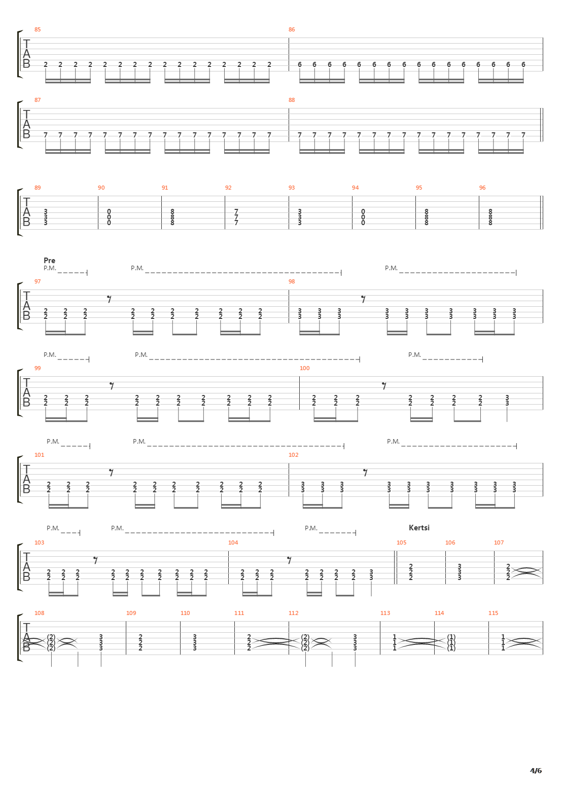 Nujerra Ihminen吉他谱