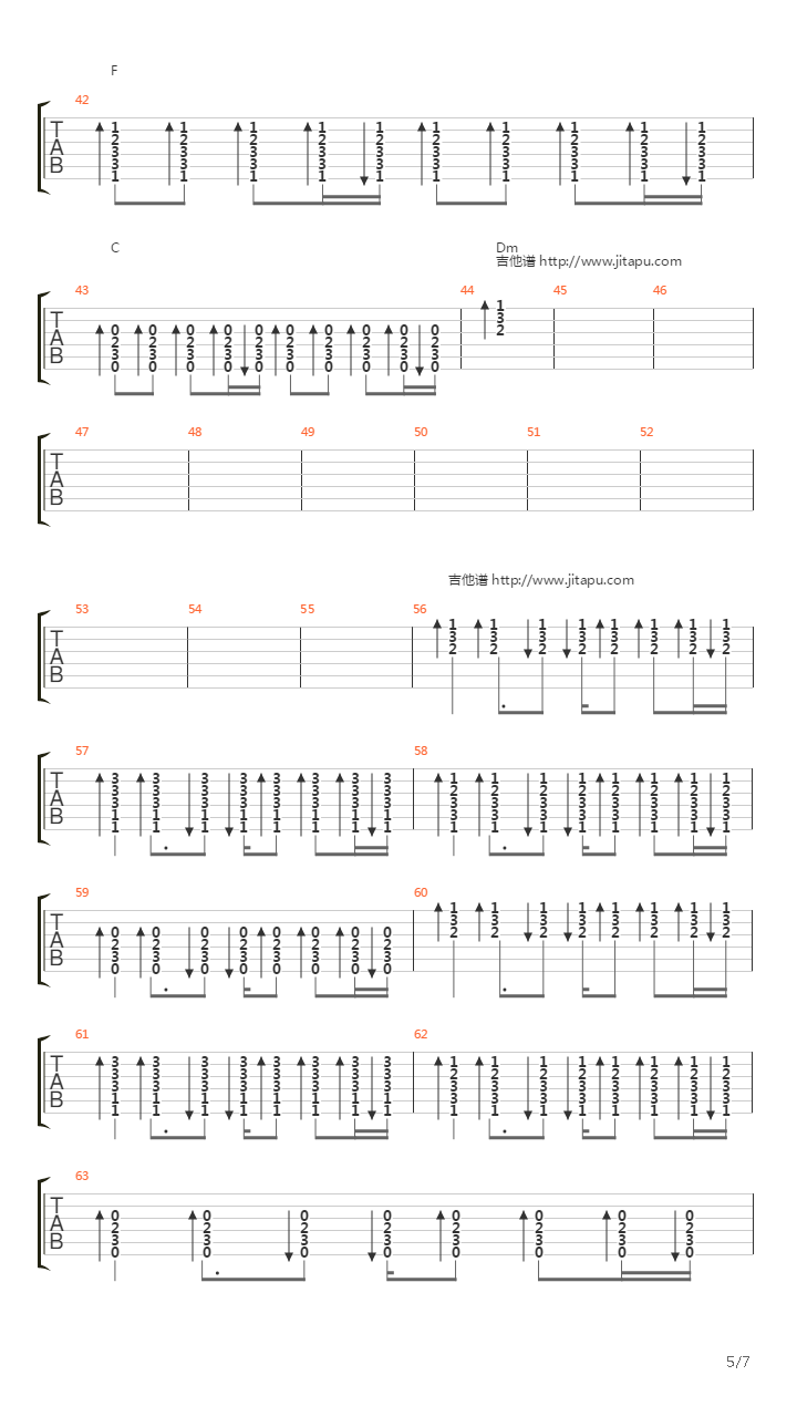 Pieces吉他谱