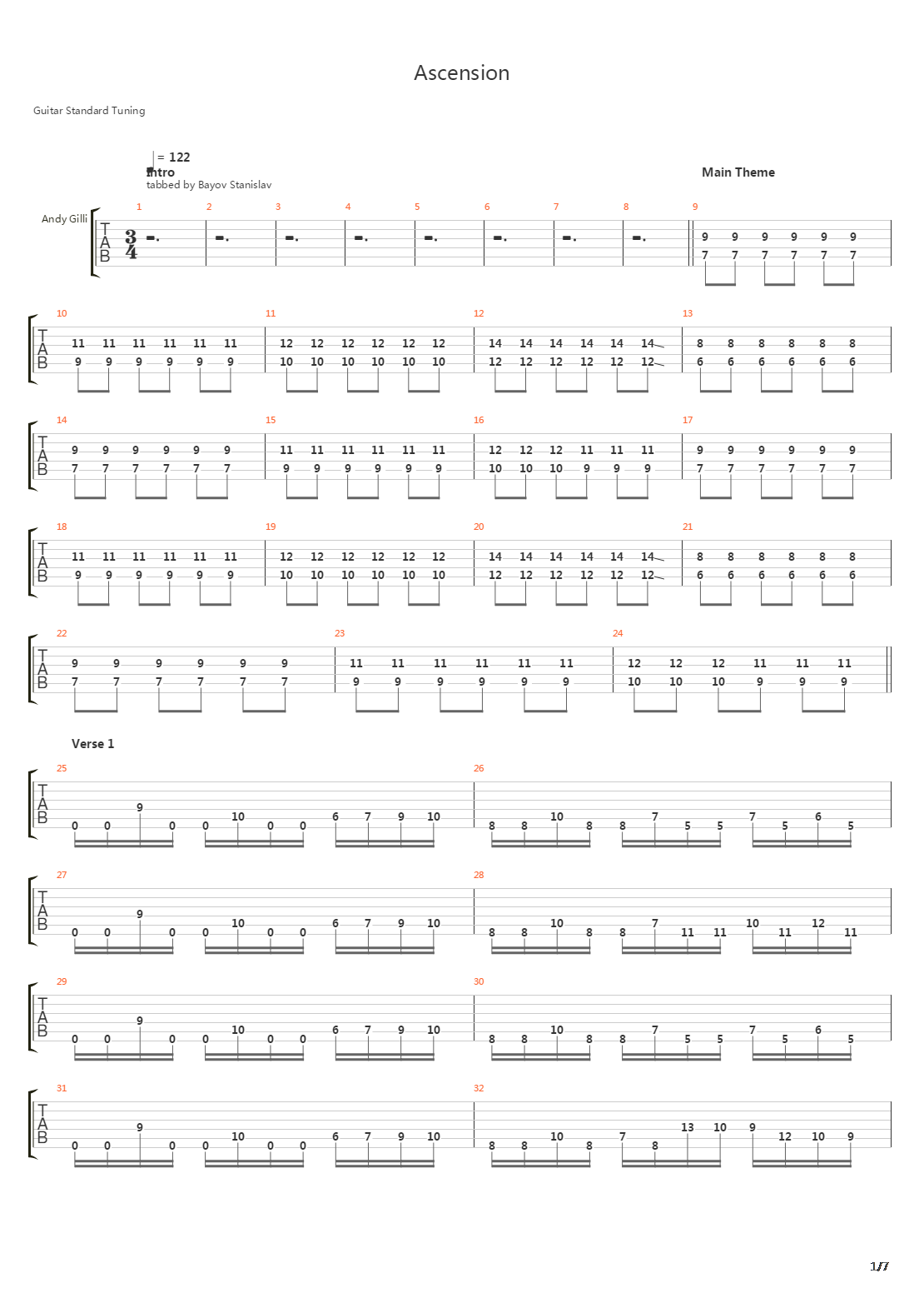 Ascension吉他谱