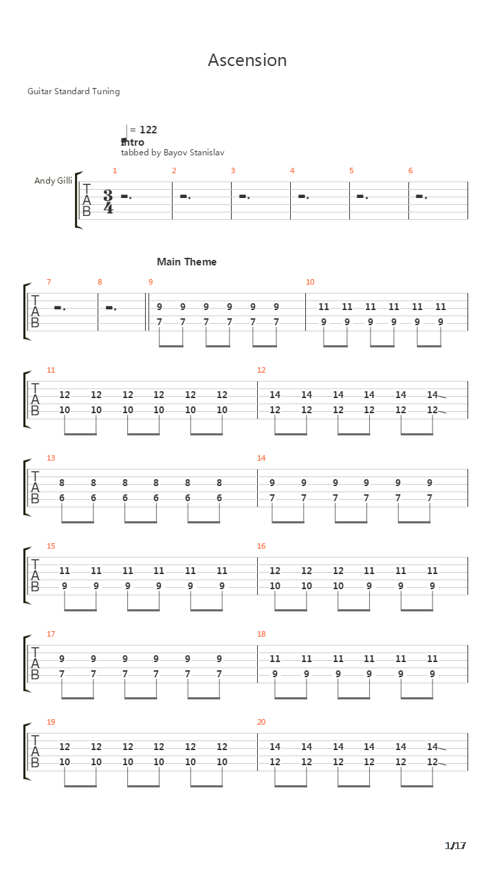 Ascension吉他谱