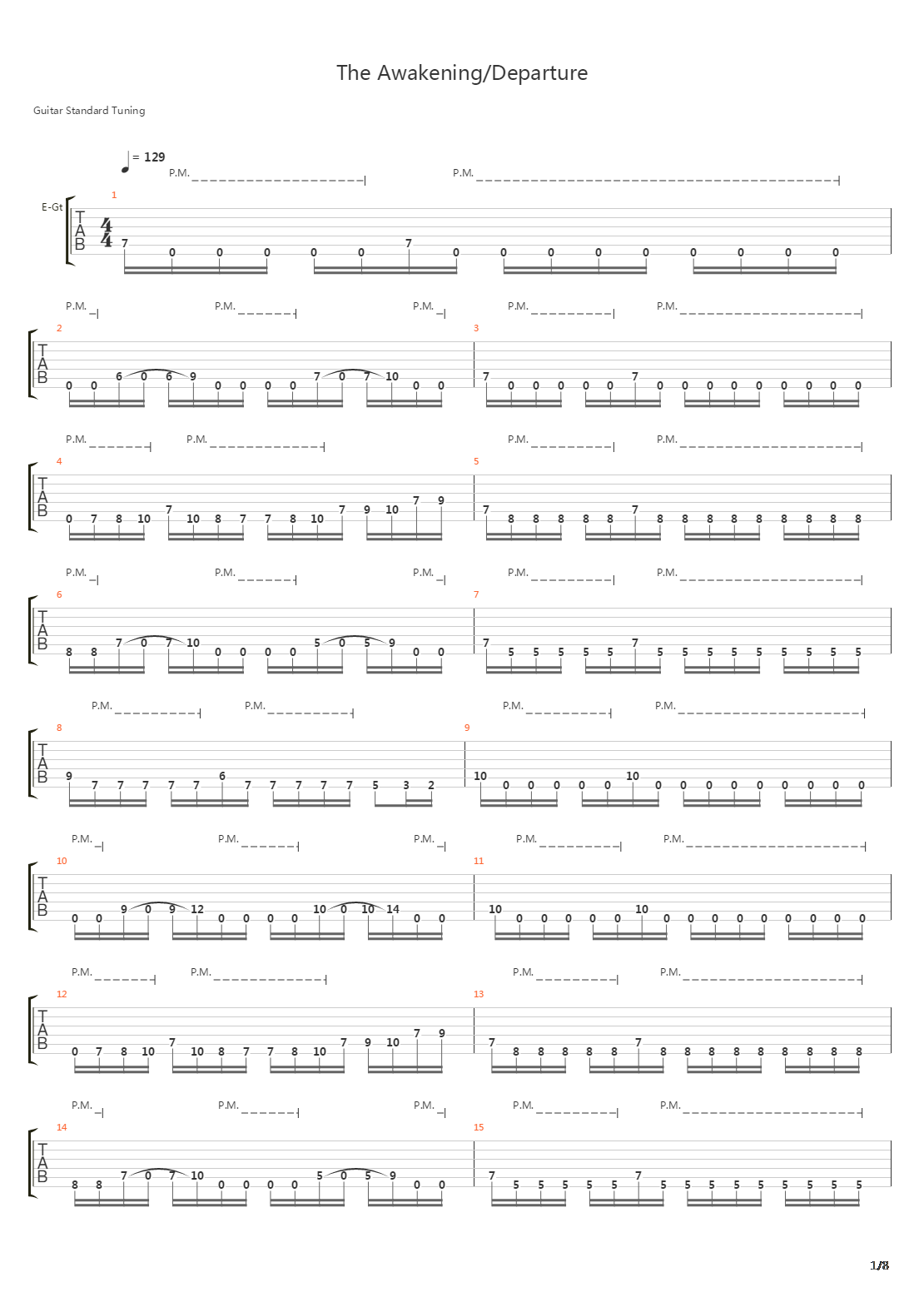 Departure吉他谱