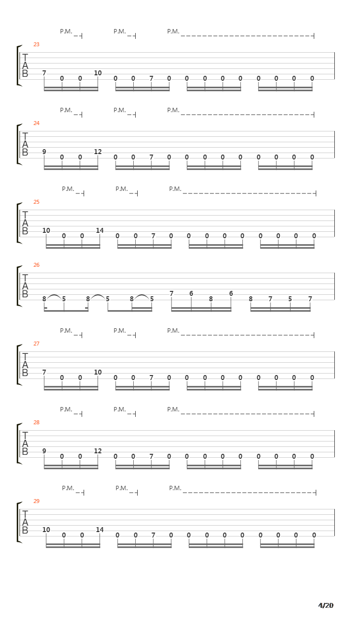 Departure吉他谱