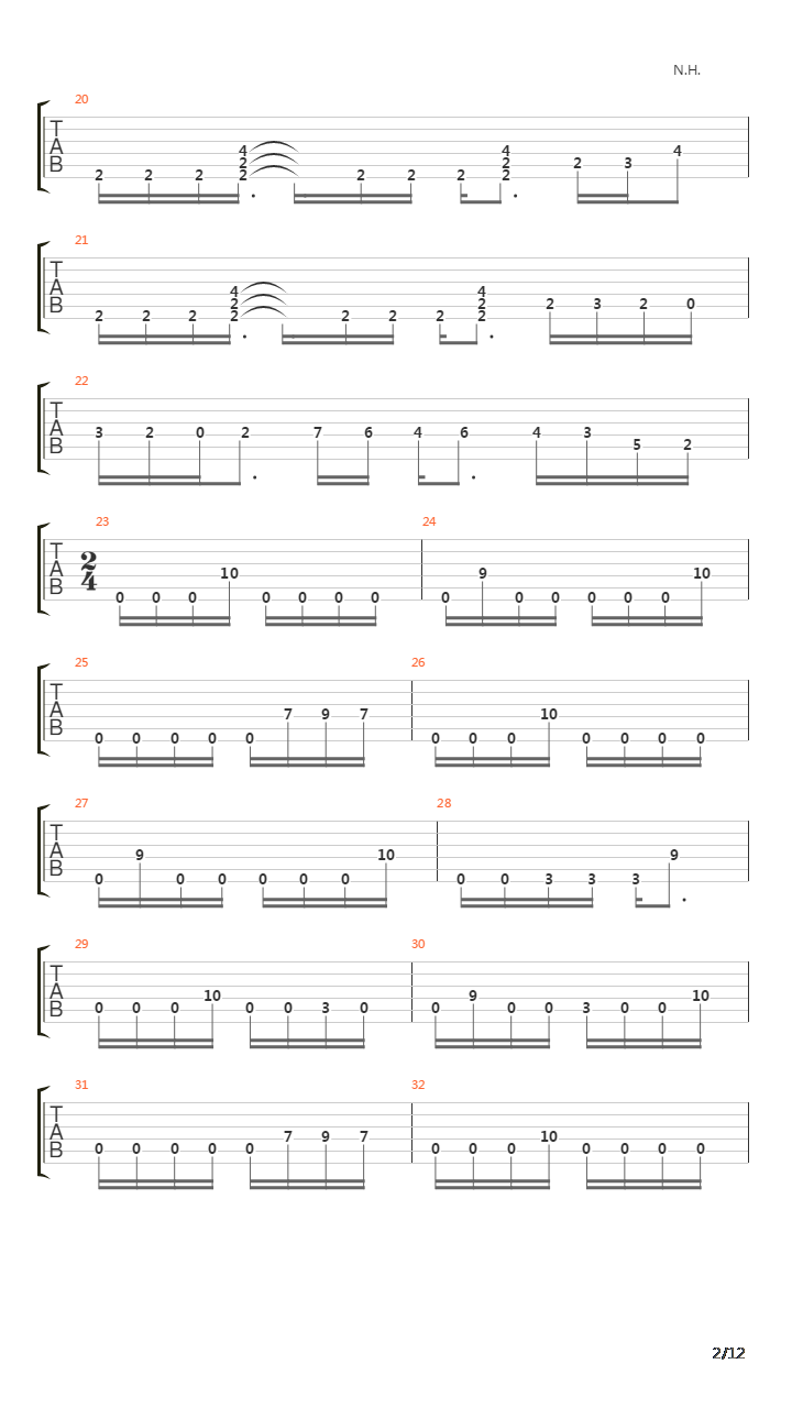 The Harmony Remains吉他谱