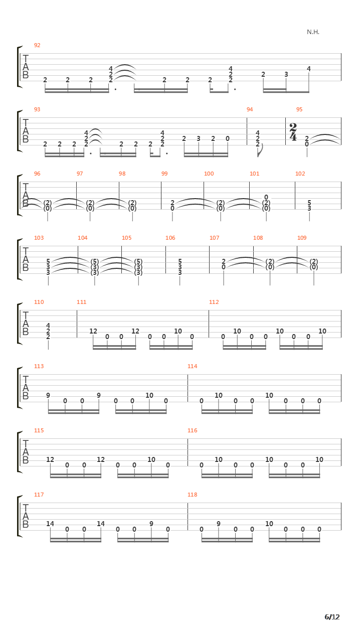 The Harmony Remains吉他谱