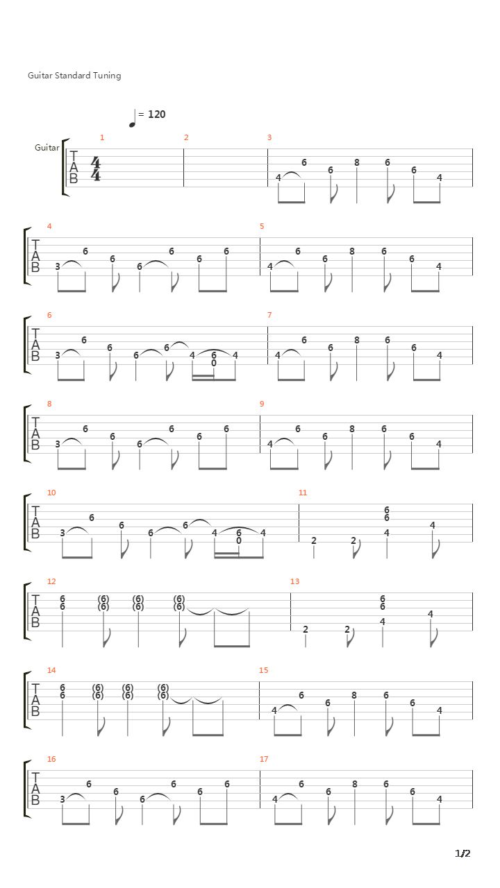 Hold Me Down吉他谱
