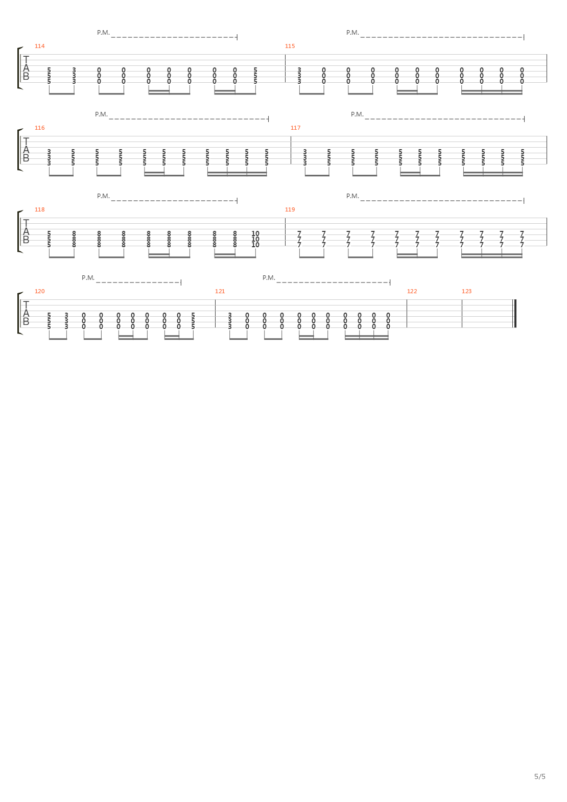 Du Hast吉他谱