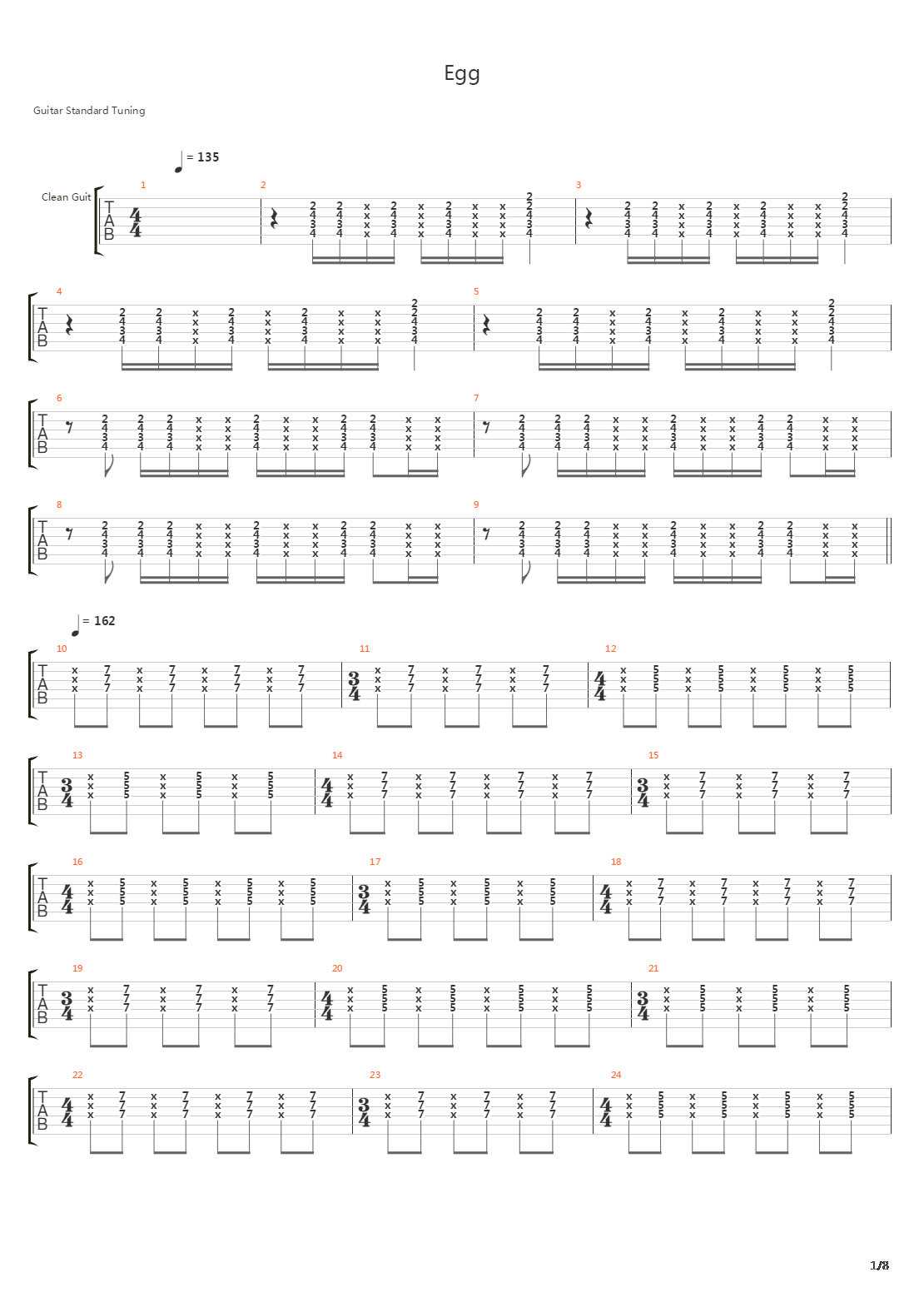 Egg吉他谱
