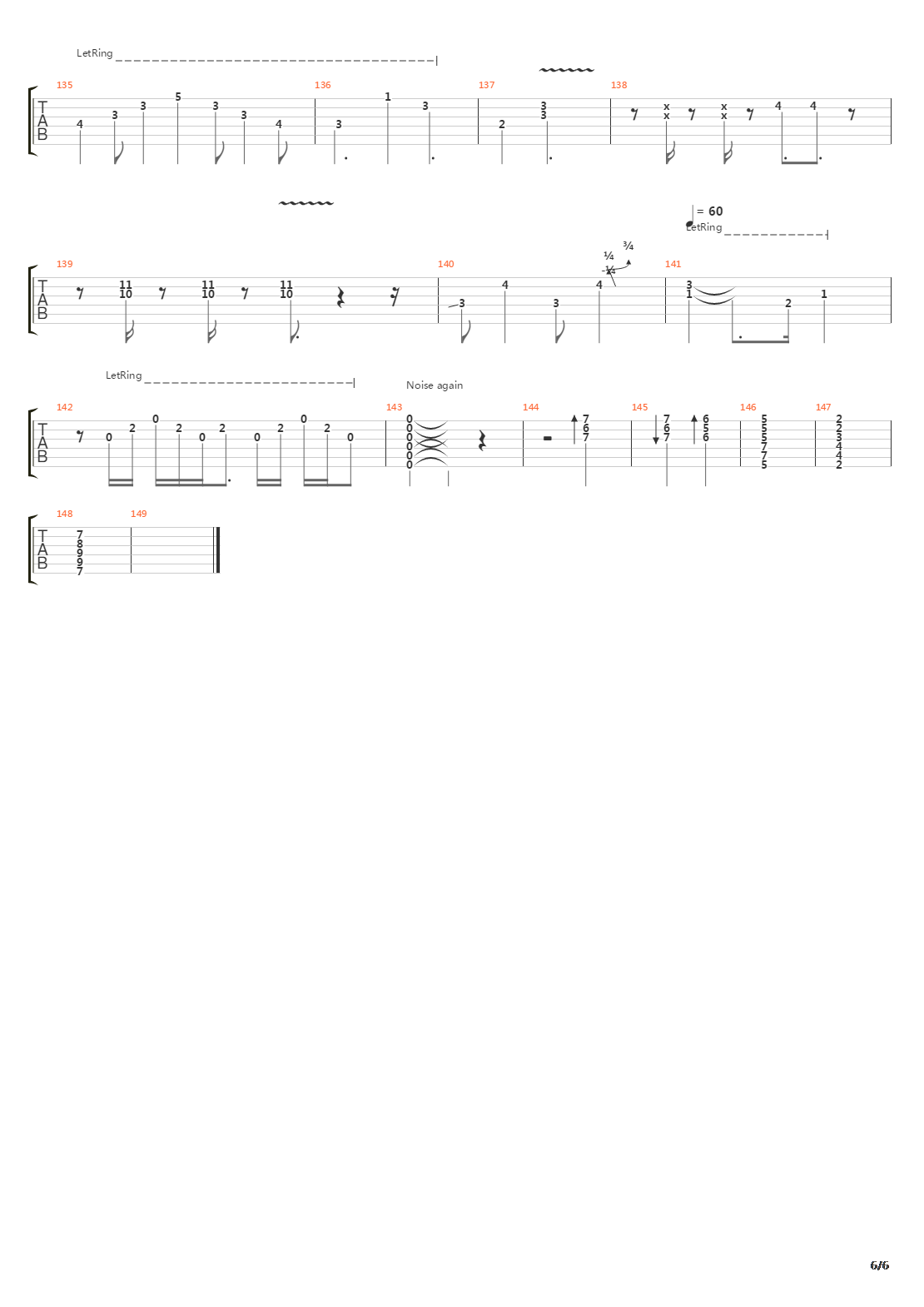 Slowly Growing Deaf吉他谱