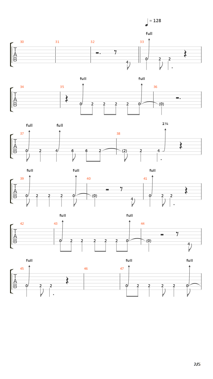 Northern Seaside吉他谱