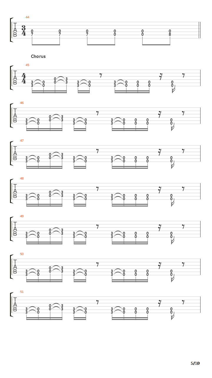 -1吉他谱