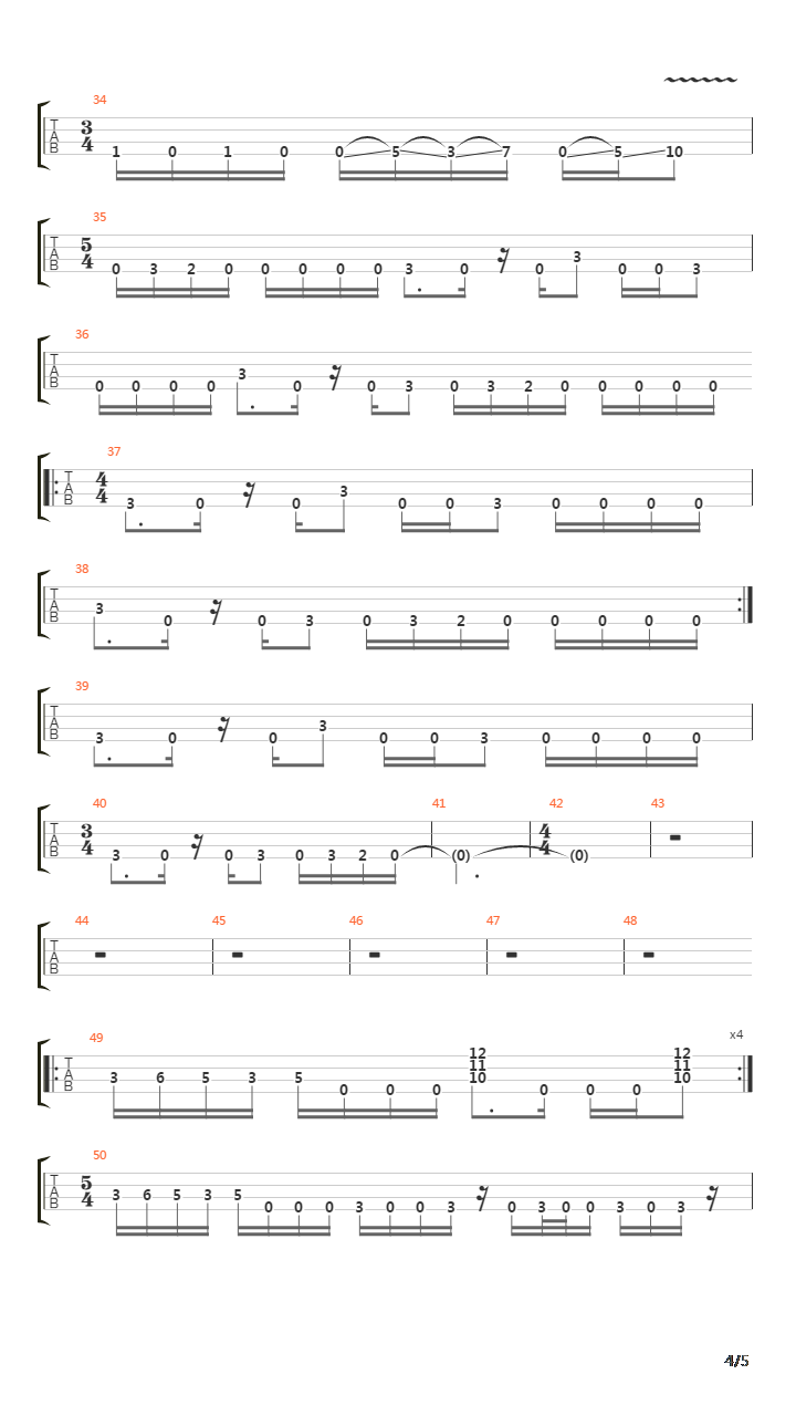 A Key To Nothing吉他谱