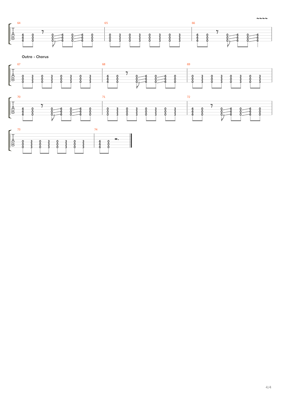 Determined吉他谱