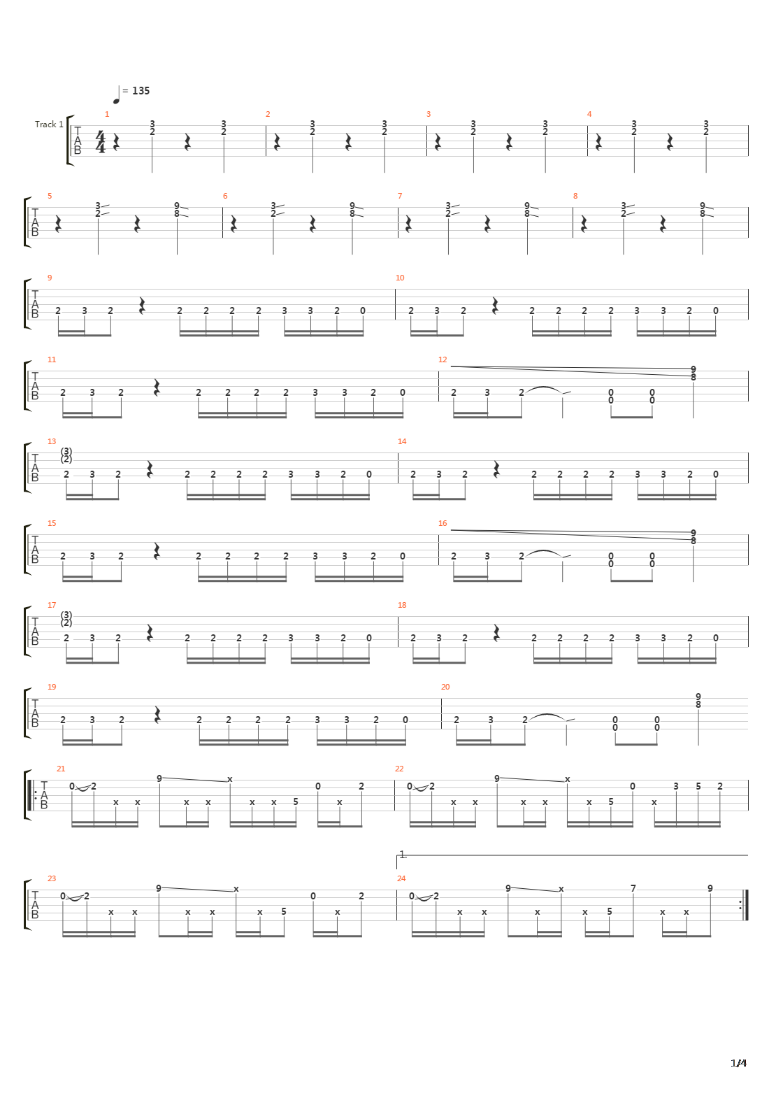 Dig吉他谱