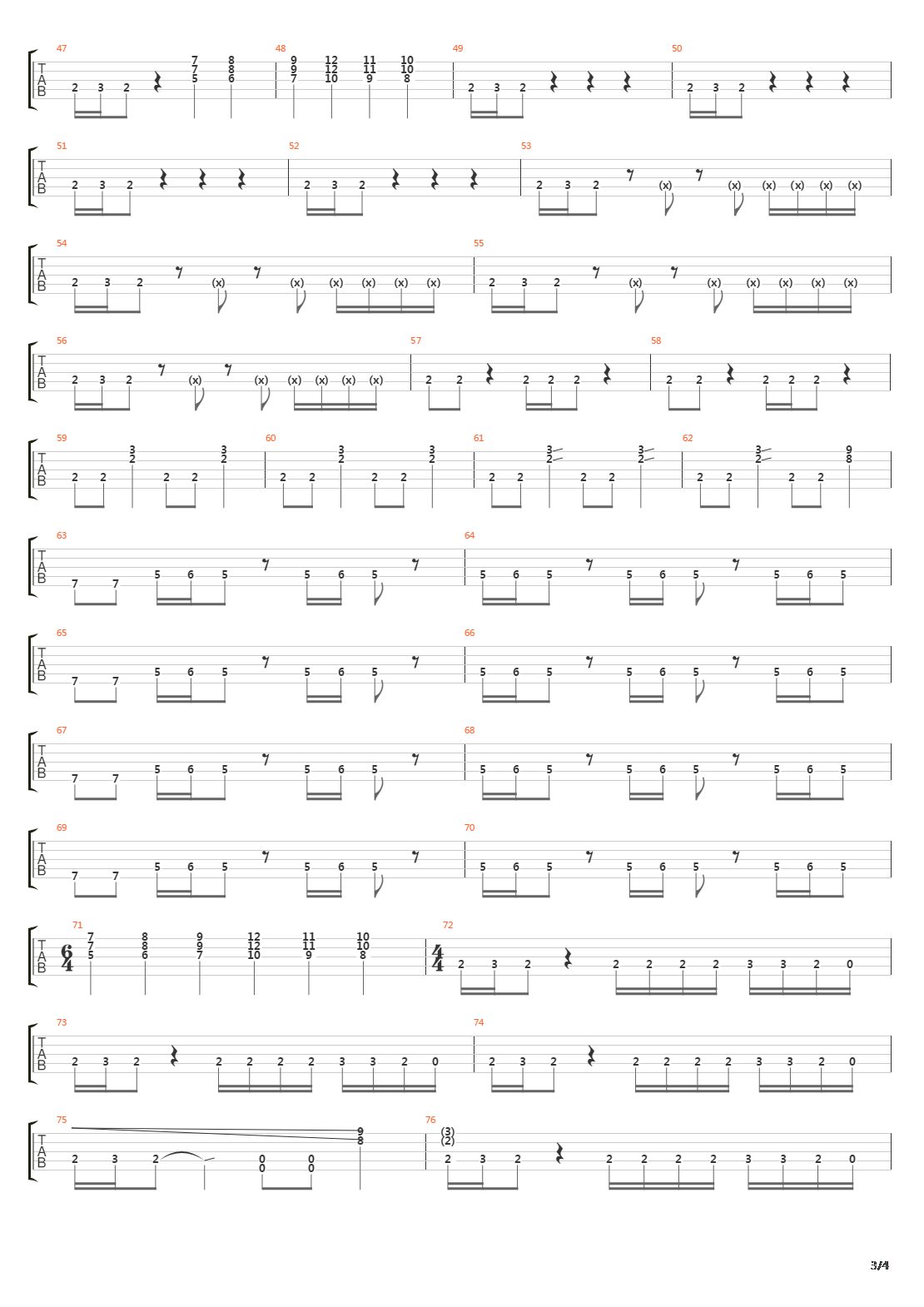 Dig吉他谱