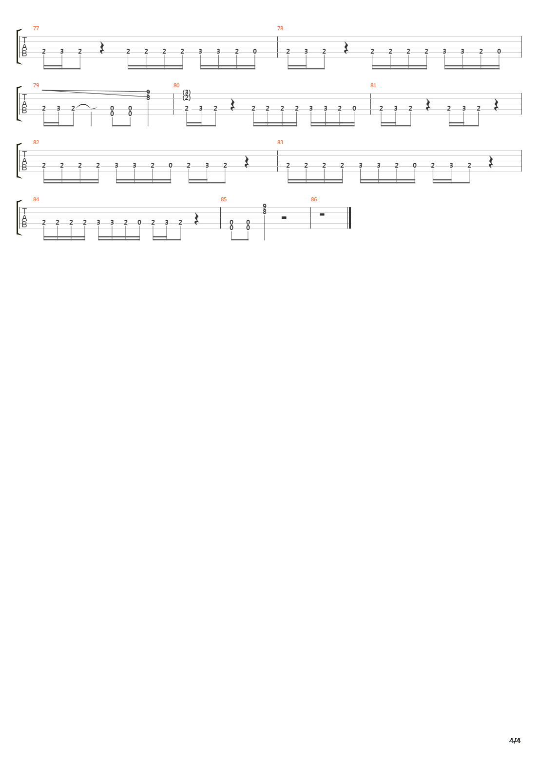 Dig吉他谱